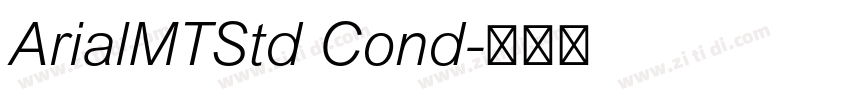 ArialMTStd Cond字体转换